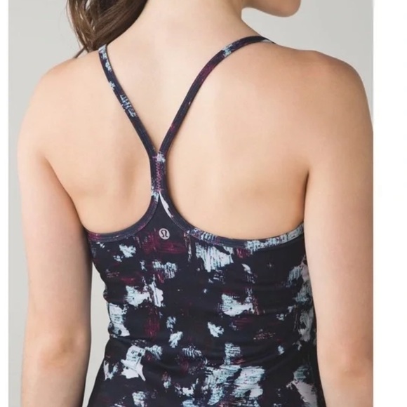 lululemon athletica Tops - Lululemon Power Y Tank Static Blossom Multi